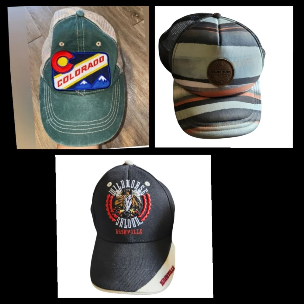 Bundle Lot (3) Colorado hat● Nashville Hat●Green Trucker Cap●